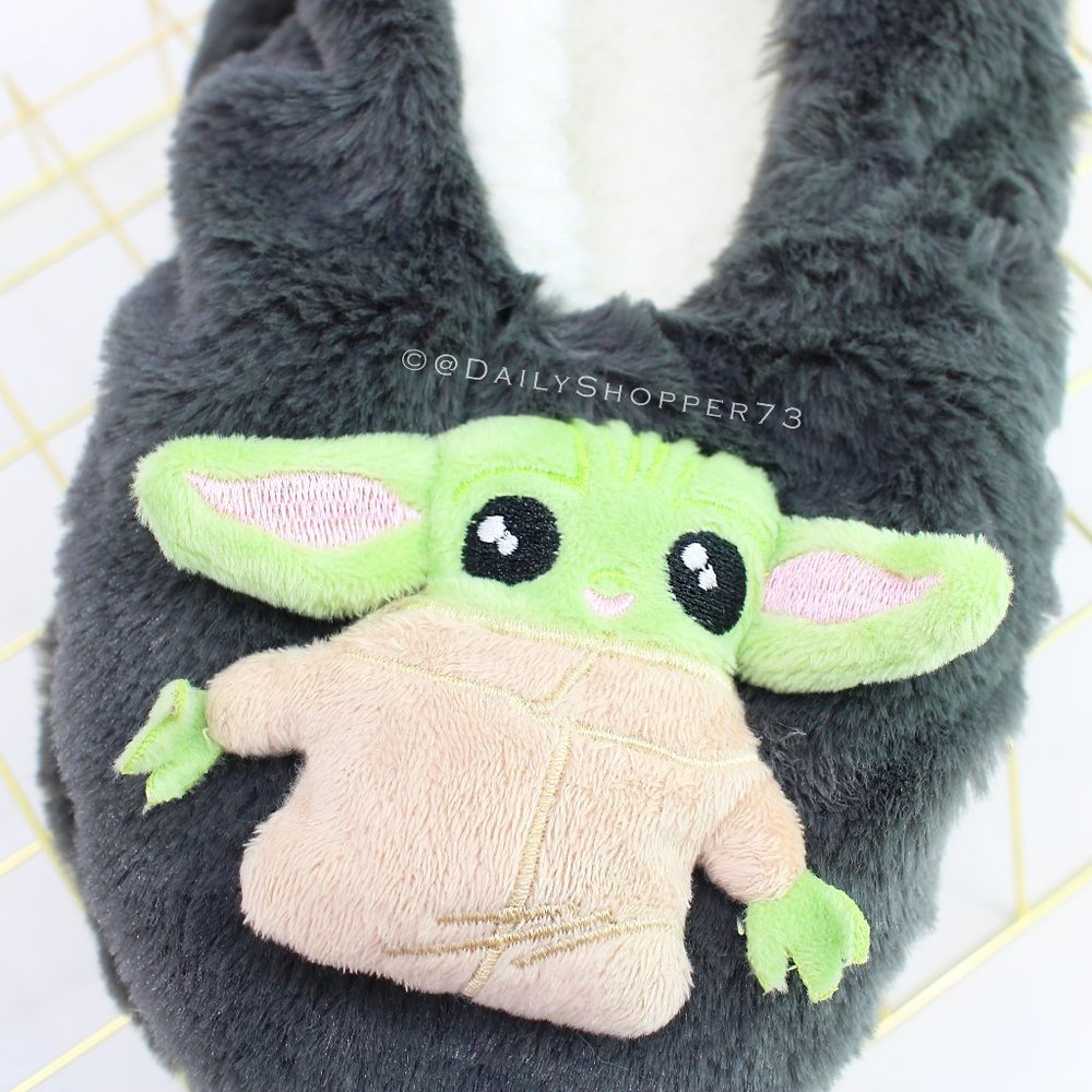 Star Wars Women's The Mandalorian "The Child" Sherpa Lined Slippers